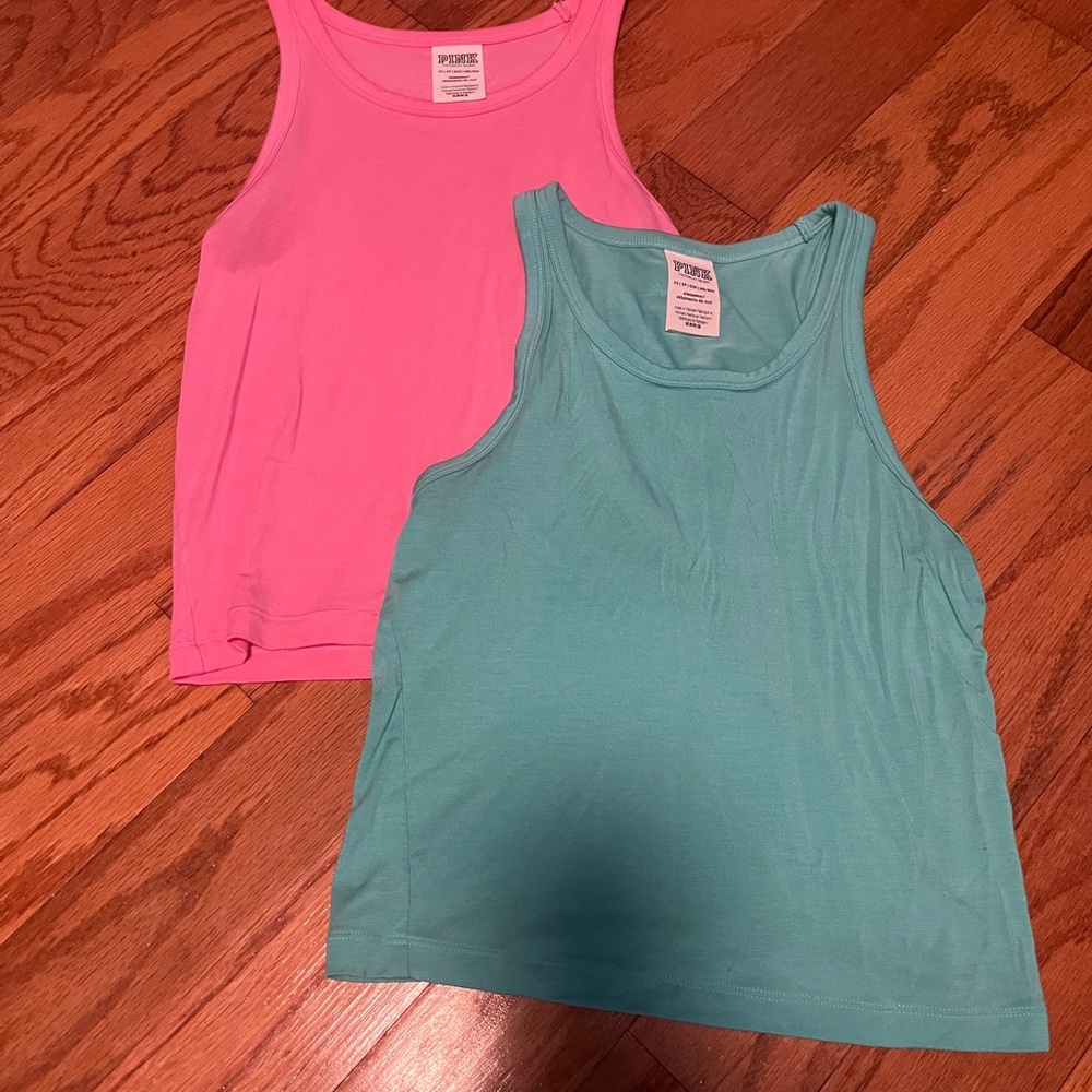 PINK Victoria's Secret Tank Tops - Pink and Turquoise